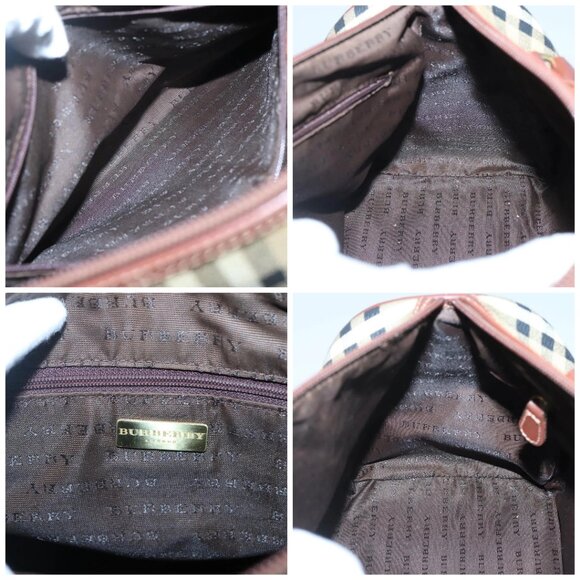 BURBERRY Nova Check Hand Bag PVC Beige Auth - Picture 15 of 16